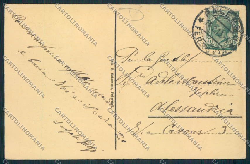Palermo Città cartolina MV6114 – retro