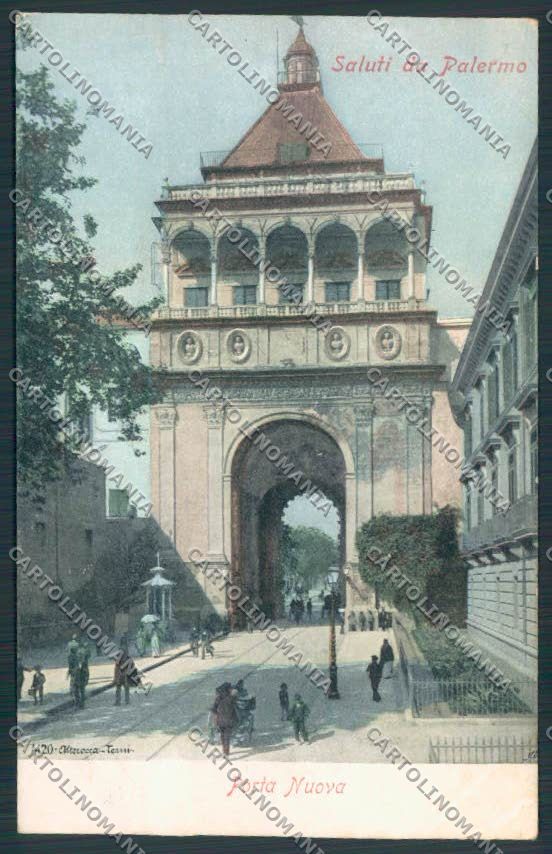 Palermo Città Porta Nuova cartolina MV6129 – fronte