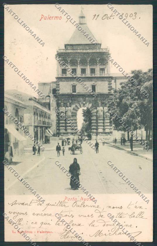 Palermo Città Porta Nuova cartolina MV6165 – fronte