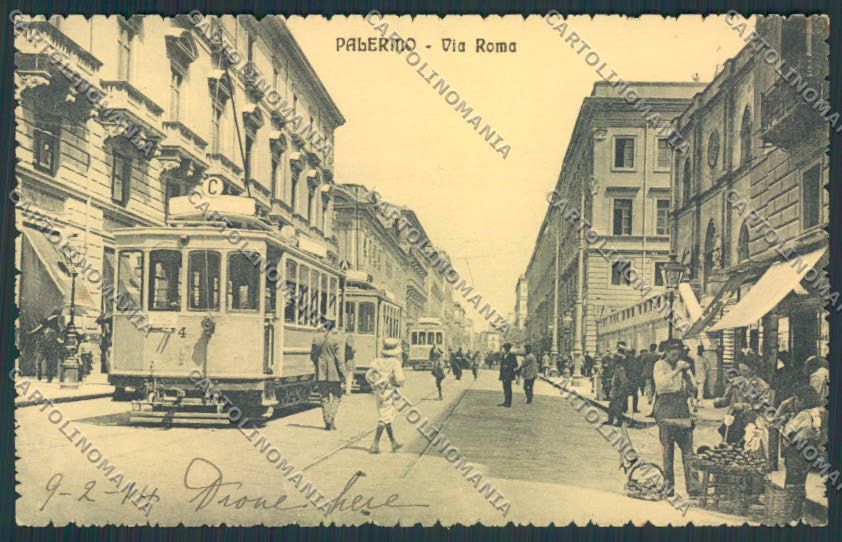 Palermo Città Tram cartolina MV6187 – fronte