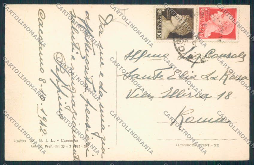 Palermo Caccamo Saluti da cartolina MV6244 – retro