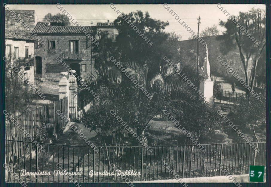 Palermo Bompietro ADESIVO PIEGA Foto FG cartolina MV6262 – fronte