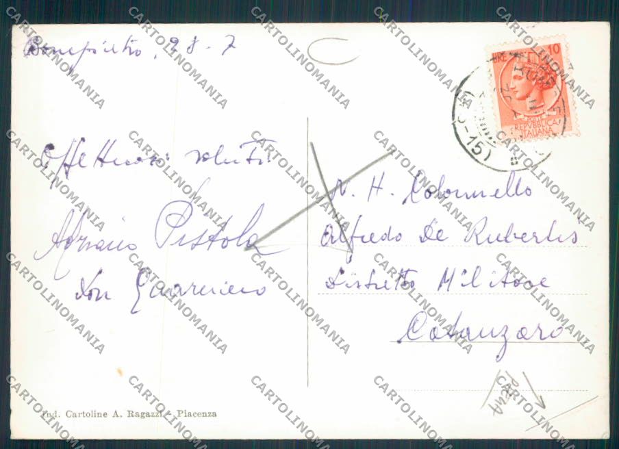 Palermo Bompietro ADESIVO PIEGA Foto FG cartolina MV6262 – retro