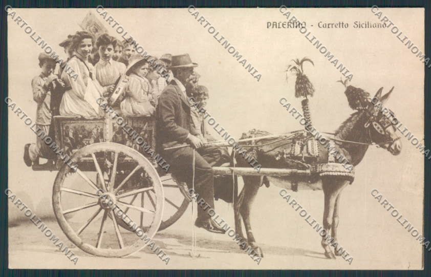 Palermo Carro Siciliano STRAPPO cartolina MV6268 – fronte