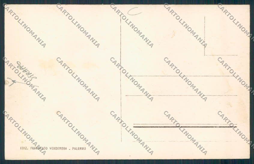 Palermo Carro Siciliano STRAPPO cartolina MV6268 – retro