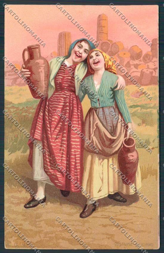 Palermo Costumi Mestieri cartolina MV6277 – fronte