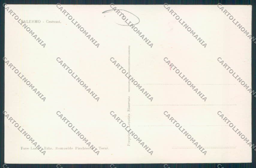 Palermo Costumi Carro Siciliano Foto cartolina MV6279 – retro