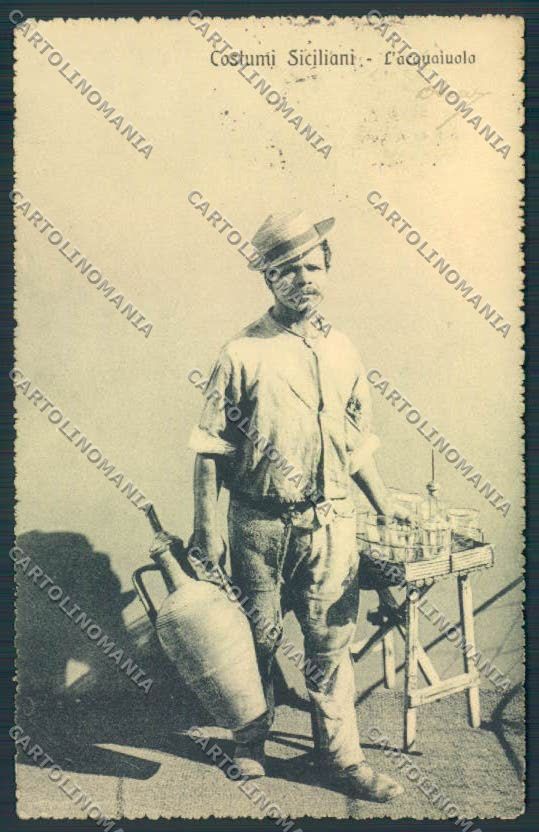 Palermo Costumi Mestieri COLLA cartolina MV6285 – fronte