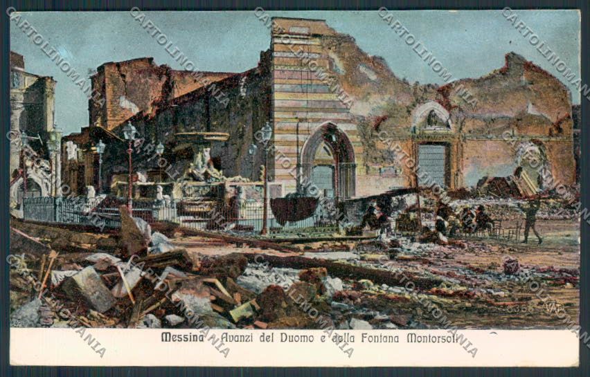 Messina Città Terremoto cartolina MV6288 – fronte