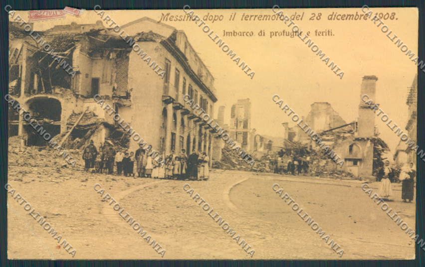 Messina Città Terremoto cartolina MV6306 – fronte
