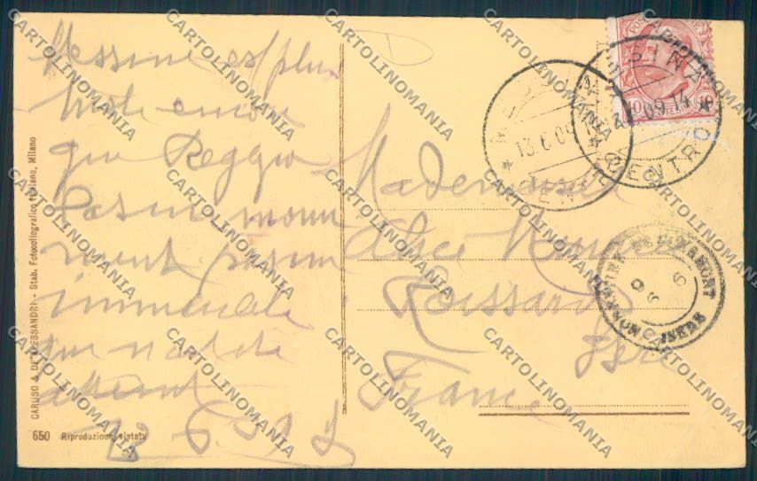 Messina Città Terremoto cartolina MV6306 – retro