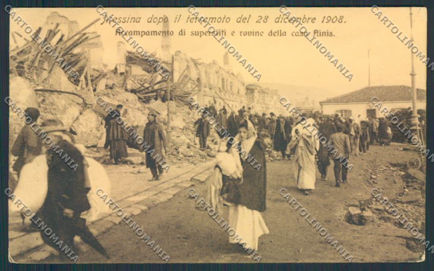 Messina Città Terremoto cartolina MV6319 – fronte