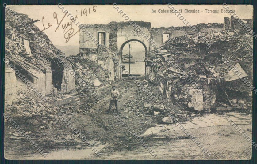 Messina Città Terremoto cartolina MV6330 – fronte