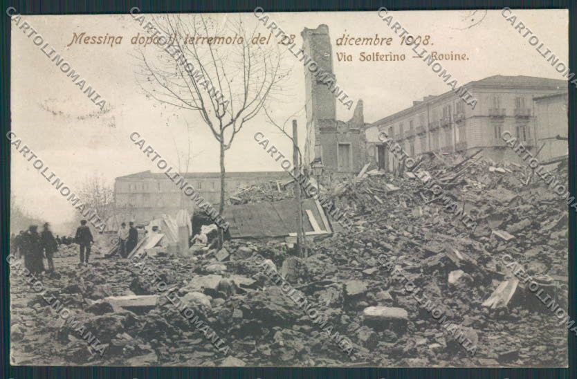 Messina Città Terremoto cartolina MV6331 – fronte