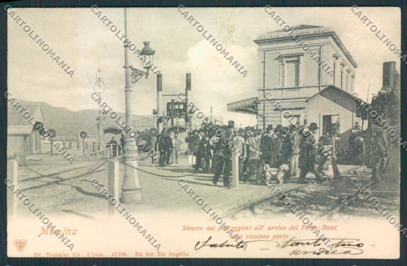 Messina Città Stazione Ferry Boat cartolina MV6401 – fronte