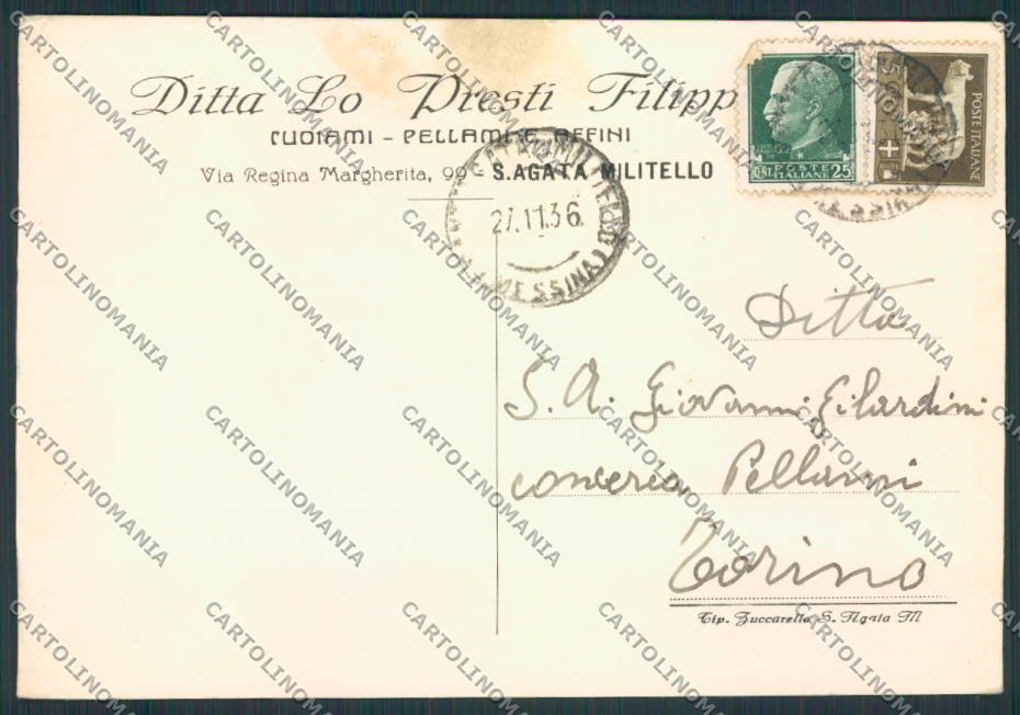 Messina Sant'Agata Militello FG cartolina MV6420 – fronte