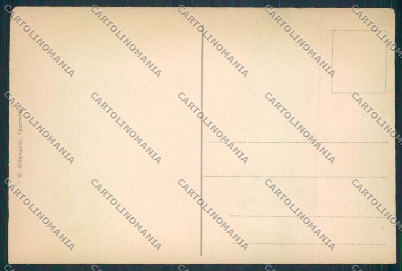 Messina Taormina cartolina MV6437 – retro
