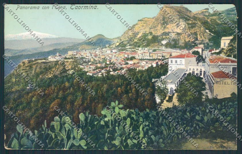 Messina Taormina cartolina MV6443 – fronte