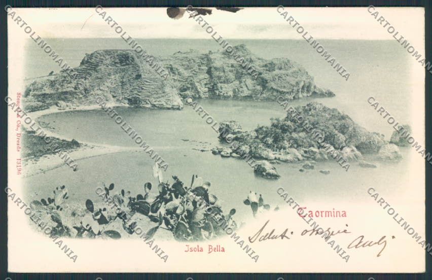 Messina Taormina cartolina MV6446 – fronte