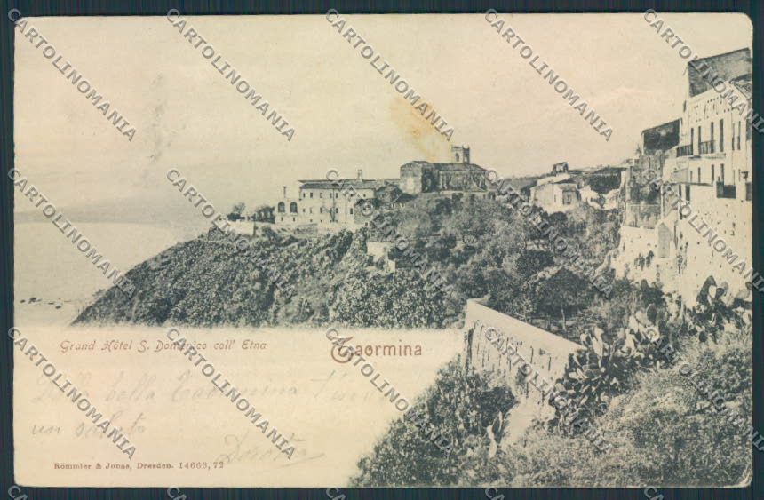 Messina Taormina cartolina MV6448 – fronte