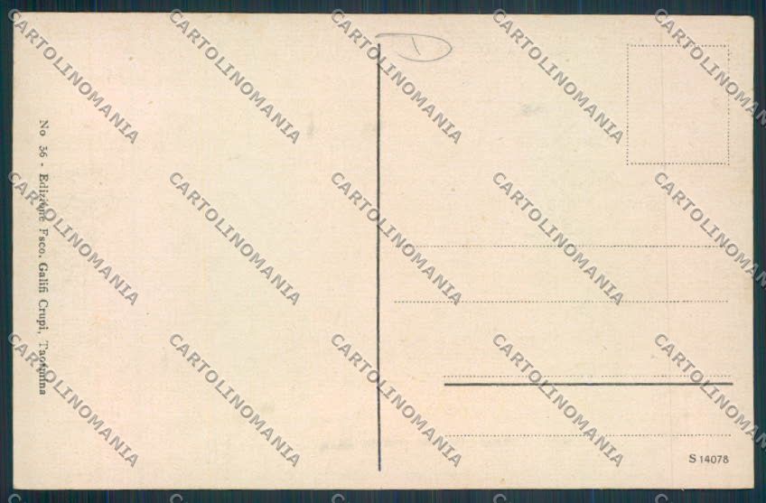 Messina Taormina cartolina MV6449 – retro