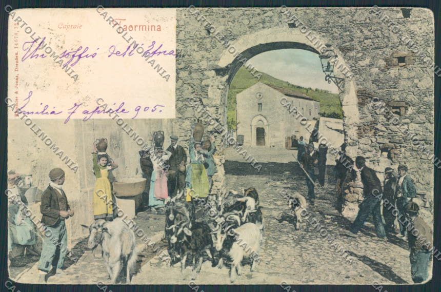 Messina Taormina cartolina MV6467 – fronte