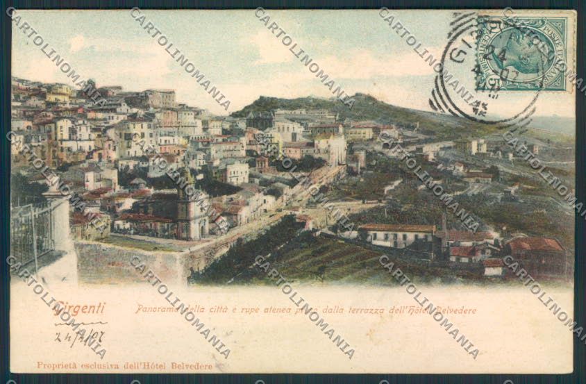 Agrigento Città PIEGA cartolina MV6480 – fronte