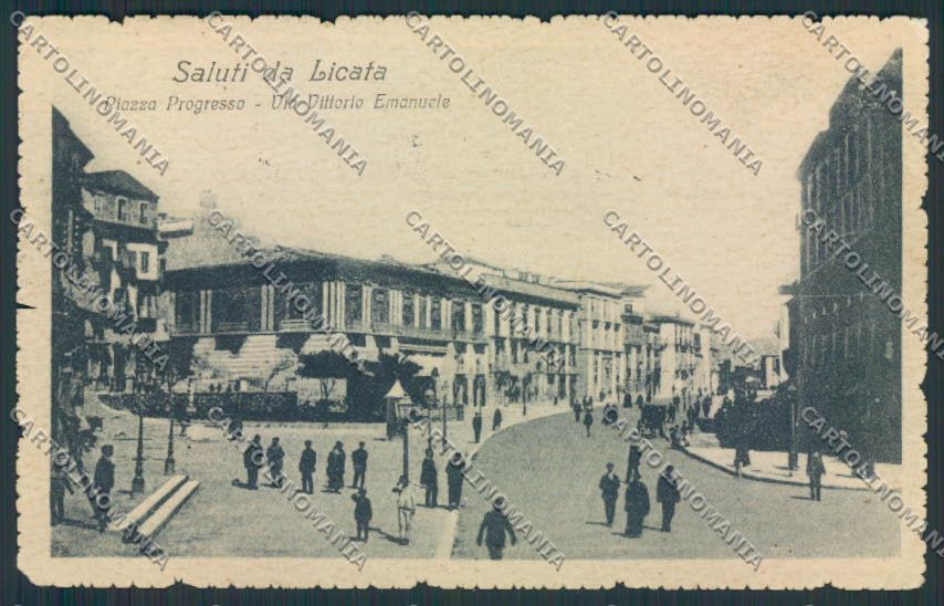 Agrigento Licata Saluti da PIEGHINE cartolina MV6517 – fronte