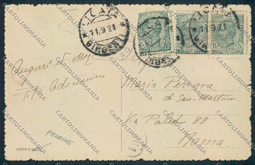 Agrigento Licata Saluti da PIEGHINE cartolina MV6517 – retro