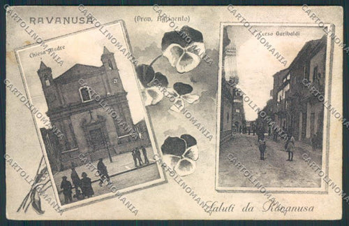 Agrigento Ravanusa Saluti da cartolina MV6521 – fronte