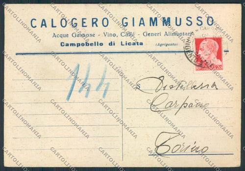 Agrigento Campobello Licata Commerciale FG cartolina MV6534 – fronte
