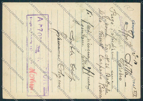 Agrigento Campobello Licata Commerciale FG cartolina MV6534 – retro