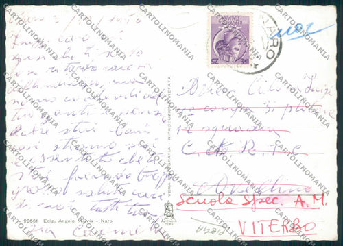 Agrigento Naro PIEGA Foto FG cartolina MV6536 – retro