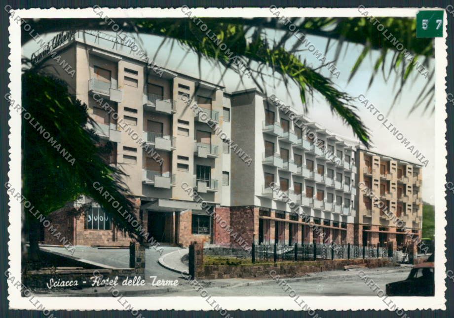 Agrigento Sciacca ADESIVO Foto FG cartolina MV6540 – fronte