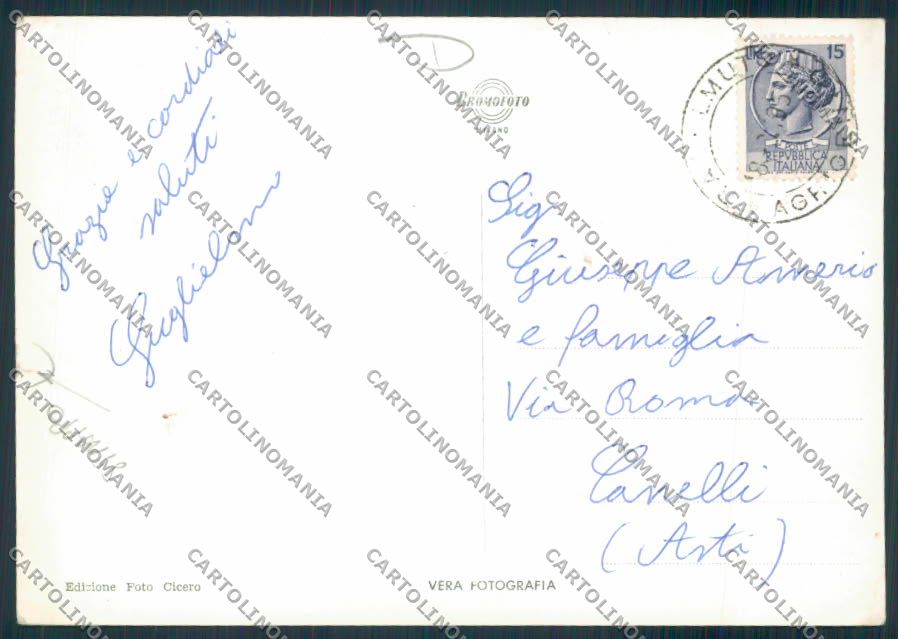 Agrigento Racalmuto ADESIVO STRAPPO Foto FG cartolina MV6545 – retro