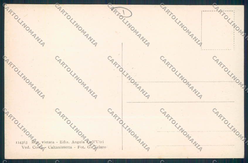 Caltanissetta Città cartolina MV6553 – retro