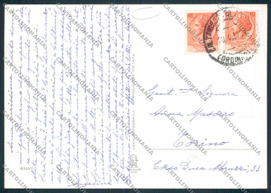 Caltanissetta Città Foto FG cartolina MV6566 – retro