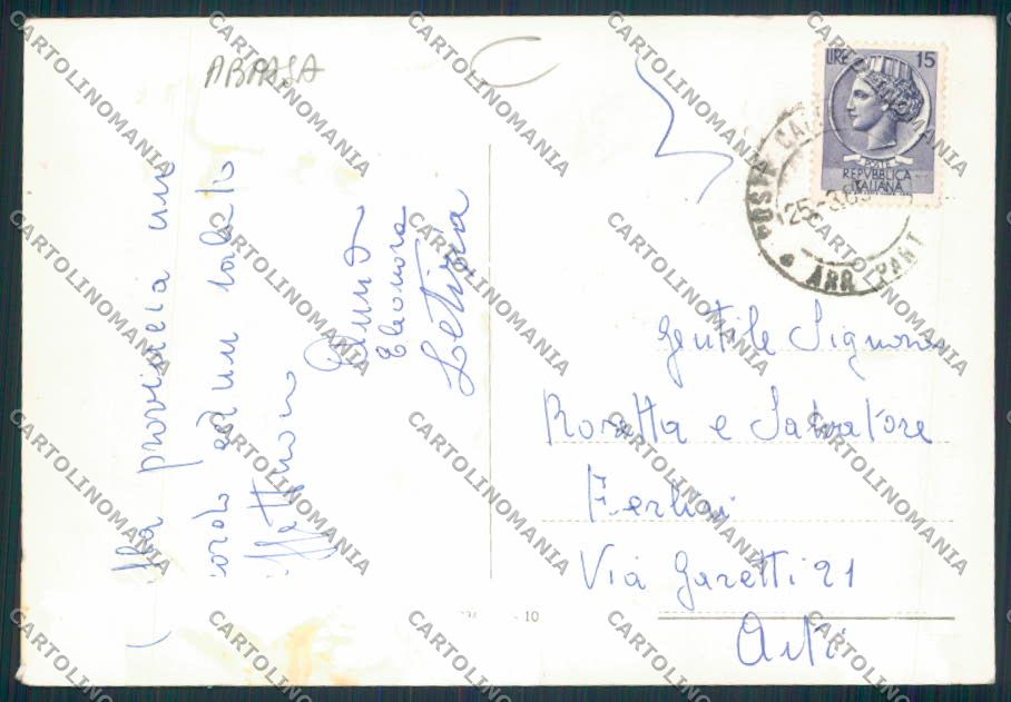 Caltanissetta Città ABRASA Foto FG cartolina MV6567 – retro