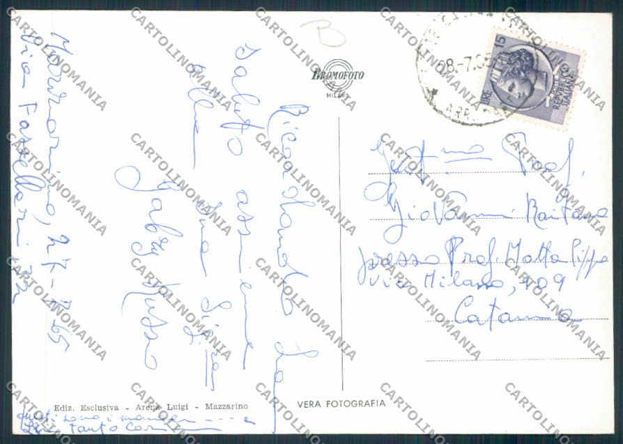 Caltanissetta Mazzarino Foto FG cartolina MV6587 – retro