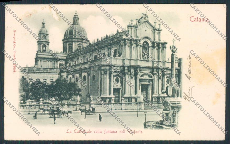 Catania Città ABRASA cartolina MV6629 – fronte