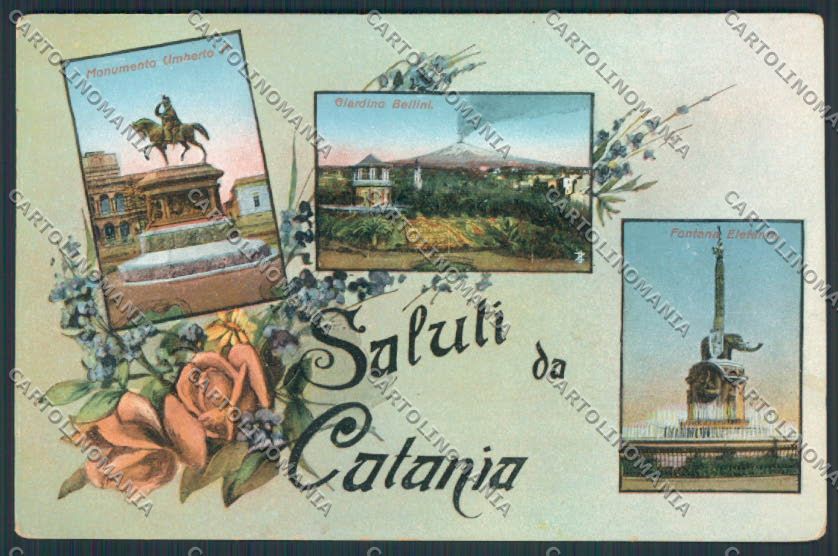 Catania Città Saluti da cartolina MV6651 – fronte