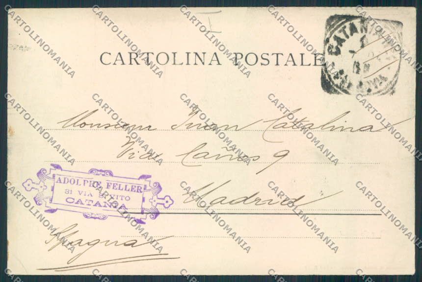 Catania Città cartolina MV6677 – retro