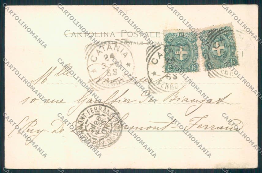 Catania Città cartolina MV6678 – retro