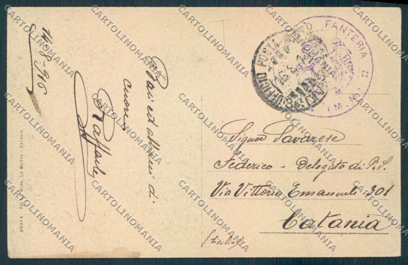 Catania Città Saluti da cartolina MV6700 – retro