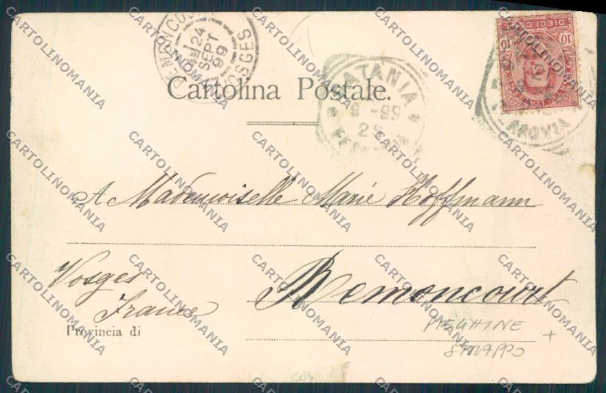 Catania Aci Castello STRAPPO PIEGHINE cartolina MV6738 – retro