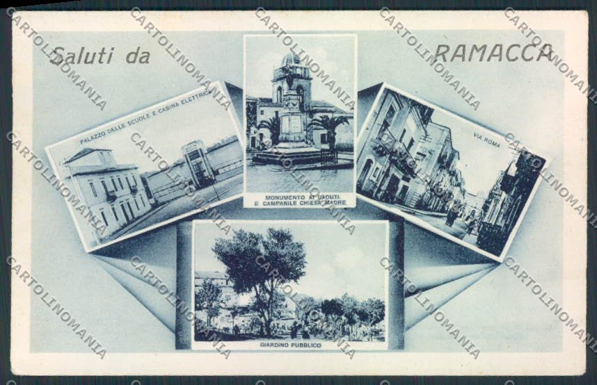 Catania Ramacca Saluti da cartolina MV6758 – fronte