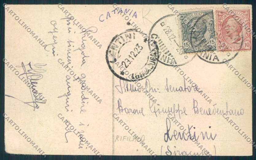 Catania Vizzini RIFILATA cartolina MV6764 – retro