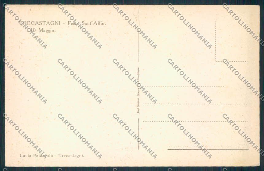 Catania Trecastagni Processione cartolina MV6768 – retro