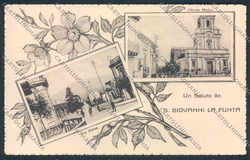 Catania San Giovanni La Punta SCOLLATA cartolina MV6783 – fronte