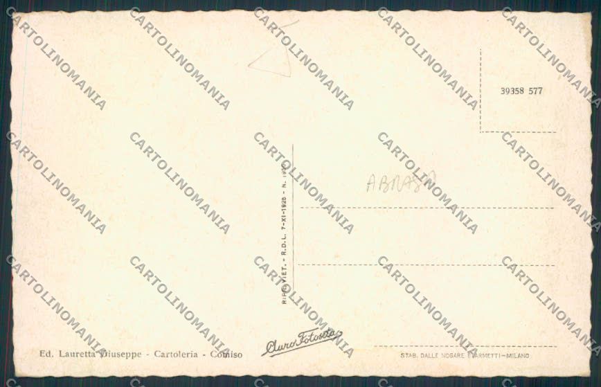 Ragusa Comiso ABRASA cartolina MV6825 – retro